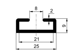 Profile for flap sealing