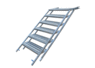 Schody zasunovací 6 schodů š.705mm