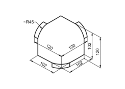 Box corner protector, al