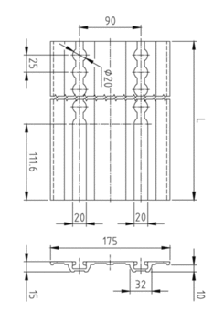 ATD II, double track, aluminium