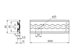 JF lath 3000 mm