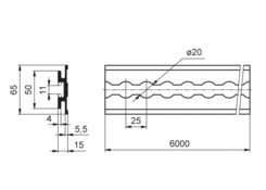 JF lath 6000mm