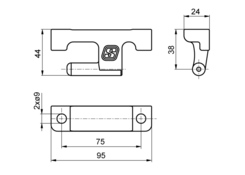 Hinge pin inox