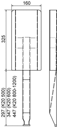 Kinnetop statyw 600 mm