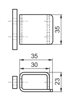 Gegenhalter K20, ohne Schrauben, verz.