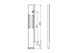 Pillar K20/800 rear side right