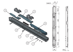 Mech. Kinnegrip K20/800 with cover P, KTL