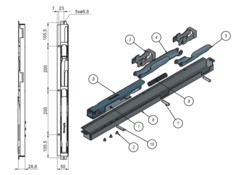 Mech. Kinnegrip K20/800 z osłoną L, KTL