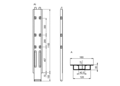 Runge K20-3/11400 mm, mitr KT, seitliche