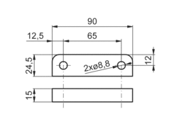 Podkładka zawiasu TIRex 15mm