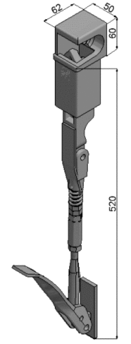 Pendelverschluss H 11/055 seitlich L