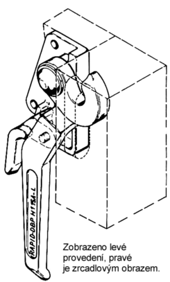 Uzáver bočnice H 115 A, pravý