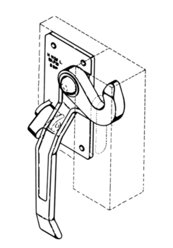 Hebelverschluss H115 S links