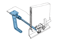 Übertotpunktspanner H 519/300 hinten L