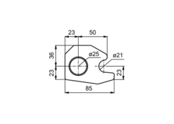 Central lock bearing H 120 A/25