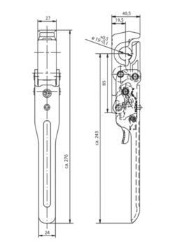 Tipper lock 664N