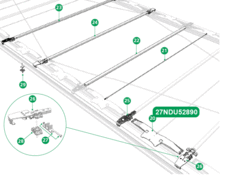 Plastic hinge Ultraline CS 650/160mm