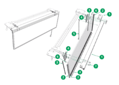 Tailwing, high up 900 mm E/S