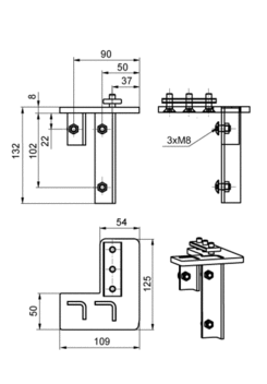 Mounting set MINI front L