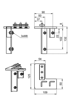 Mounting set MINI front R