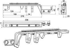 Mounting set Large, RL, for lifting