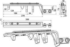 Mounting set Large, RR, for lifting