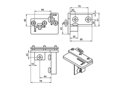 Eckverbinder MIDI M + S VL fest