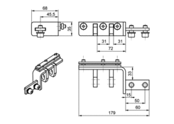 Mounting set MIDI Large FR lifting