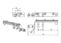 Mounting set MIDI Large RR lifting