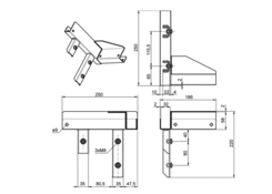 Mounting set MIDI KIMAX RR