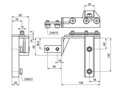 Mounting set MAX Large, FL, fixed 2022