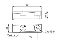 Guide set gantry beam