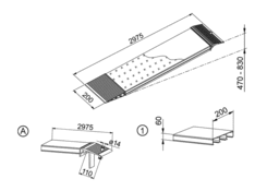 Auffahrrampe AOS 200/60, 2975 0,31t