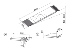 Ramp AOS 300/60, 2975mm