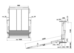 Najazd RRK 11, 800 x 2200mm