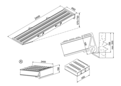 Auffahrrampe VFR120 2400x450/A 19,1t