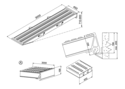 Auffahrrampe VFR120 3000x450/A 15,3t