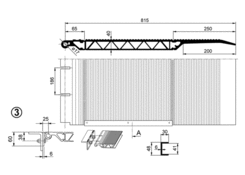 Přejezd RPB 40 815mm 3500kg