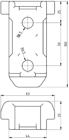 Pillar socket CS LP2+3, screw-on 2011