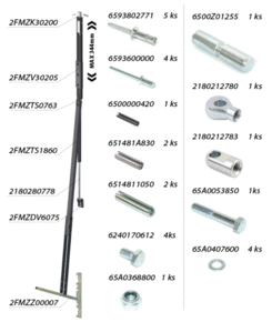 Mechanizmus zdvíhania HERKULES 2JP+75, P