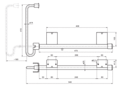 Feststeller 540mm Zn