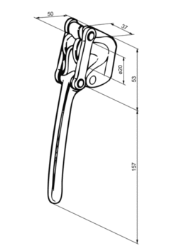 Tip over tipper lock