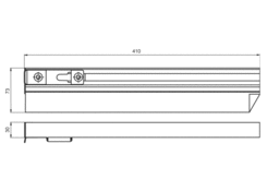 Edging lock TL35/400, left