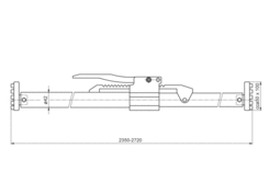 Sperrstange 2350-2720mm