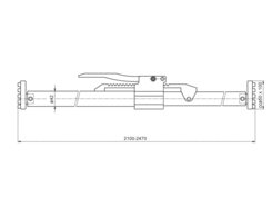Sperrstange 2100-2470mm