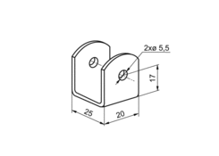 Zinc plated steel bracket