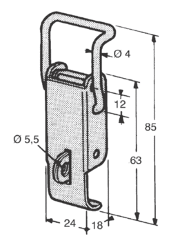 Tensioning lock 85mm