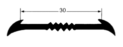 Gummiprofil 30mm, Rolle 25m