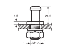 Pin of lock