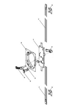 Locking gear set LH with same key number